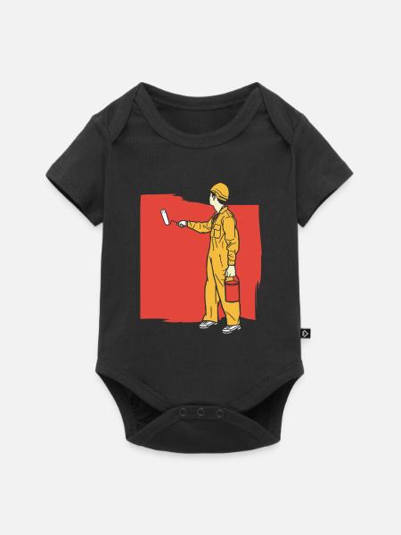 Maler Lackierer - Baby Premium Kurzarmbody - Schwarz