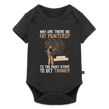 Painter Varnisher Scherz - Baby Premium short-sleeve bodysuit - black - Front