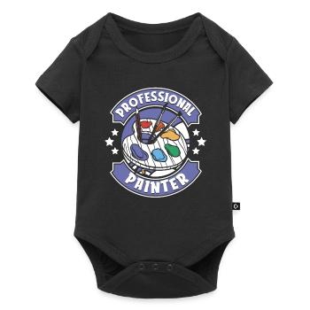 Peintre Vernisseur Professionnel Peintre - Body à manches courtes Premium Bébé - noir - Devant