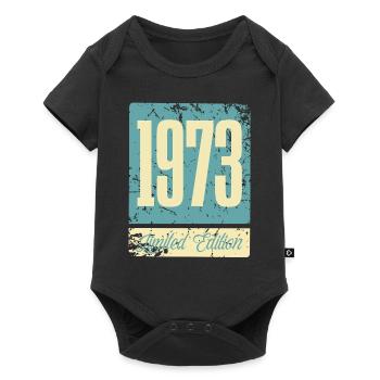 1973 Anniversaire de naissance Année de naissance - Body à manches courtes Premium Bébé - noir - Devant