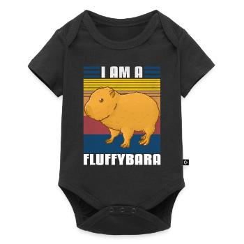 Fluffy Capybara - Baby Premium short-sleeve bodysuit - black - Front