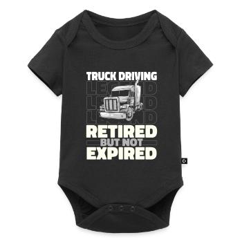 Truck Driver Trucker Truck Driver Retired - Baby Premium short-sleeve bodysuit - black - Front