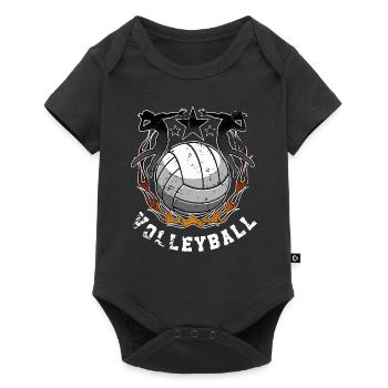 Volleyball - Baby Premium short-sleeve bodysuit - black - Front