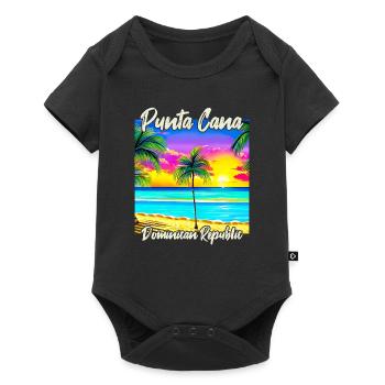 Punta Cana Dominican Republic - Baby Premium short-sleeve bodysuit - black - Front