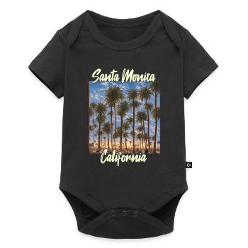 Santa Monica California - Baby Premium short-sleeve bodysuit - black - Front