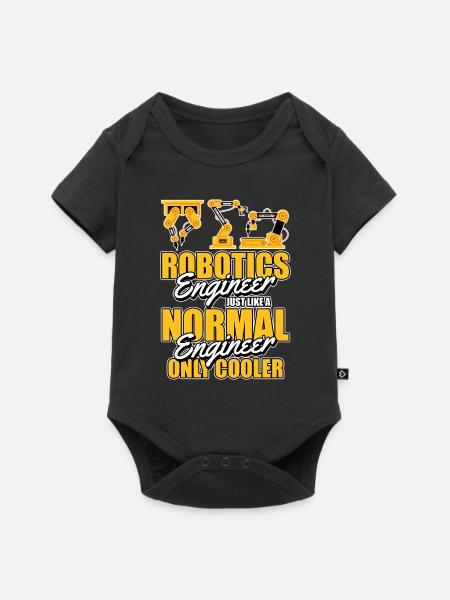 Robotik Ai Roboter - Baby Premium Kurzarmbody - Schwarz