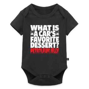Ölfeld Bohrinsel Humor - Baby Premium Kurzarmbody - Schwarz - Vorne
