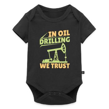 Plate-forme pétrolière Lustig - Body à manches courtes Premium Bébé - noir - Devant