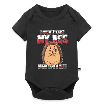 Hedgehog funny I didnt fart my butt blew you a kiss - Baby Premium short-sleeve bodysuit - black - Front