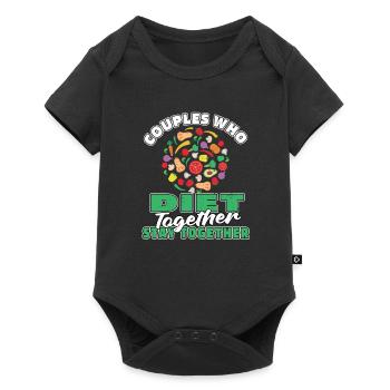 Pegan Diet Peganer Couple - Baby Premium short-sleeve bodysuit - black - Front