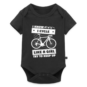 Vélo de route Cycliste Filles - Body à manches courtes Premium Bébé - noir - Devant