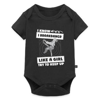 Breakdance Breakdancer Breakdancing Girls - Body à manches courtes Premium Bébé - noir - Devant