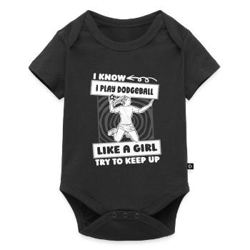 Filles de ballon chasseur - Body à manches courtes Premium Bébé - noir - Devant