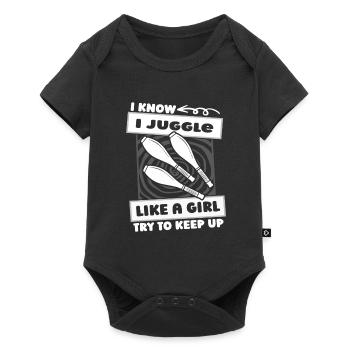 Juggling Girl Juggler - Baby Premium short-sleeve bodysuit - black - Front