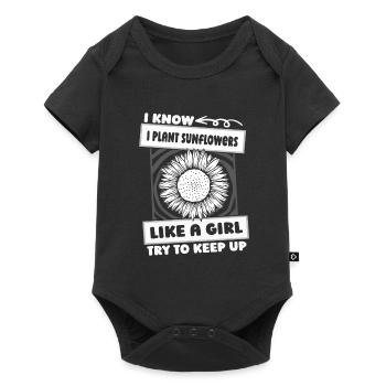 Sunflower Girl - Baby Premium short-sleeve bodysuit - black - Front
