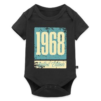 1968 Naissance Anniversaire Année de naissance - Body à manches courtes Premium Bébé - noir - Devant