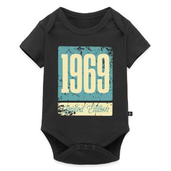 1969 Born Birthday Year of birth - Baby Premium short-sleeve bodysuit - black - Front