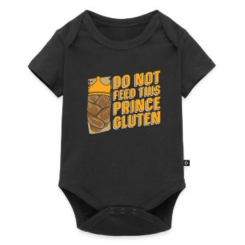 Gluten-free humor - Baby Premium short-sleeve bodysuit - black - Front