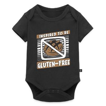 Sans gluten - Body à manches courtes Premium Bébé - noir - Devant