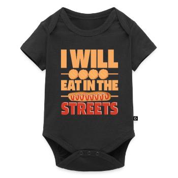 Nourriture de rue Corndog - Body à manches courtes Premium Bébé - noir - Devant