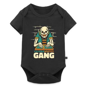 Entwickler Coder Programmierer Skelett - Baby Premium Kurzarmbody - Schwarz - Vorne