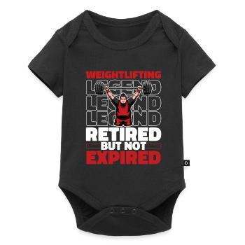 Weightlifting Retired Weightlifter - Baby Premium short-sleeve bodysuit - black - Front