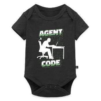 Entwickler Coder Programmierer Agent - Baby Premium Kurzarmbody - Schwarz - Vorne
