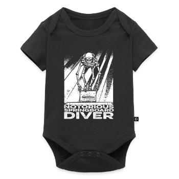 Diving Diving Skeleton - Baby Premium short-sleeve bodysuit - black - Front