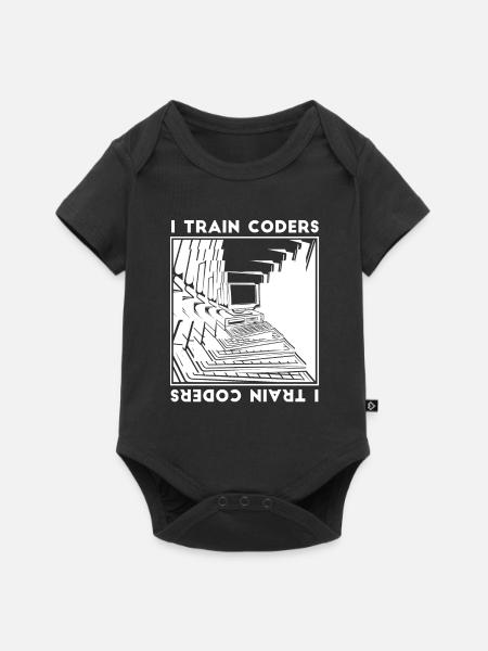 Entwickler Coder Programmierer Rechner - Baby Premium Kurzarmbody - Schwarz