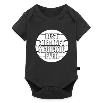 Aircraft Mechanic - Baby Premium short-sleeve bodysuit - black - Front
