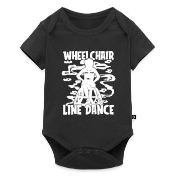 Line Dance Wheelchair - Baby Premium short-sleeve bodysuit - black - Front