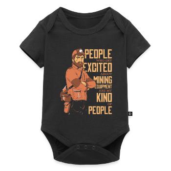 Engineer Lustig Mining Engineer - Baby Premium short-sleeve bodysuit - black - Front