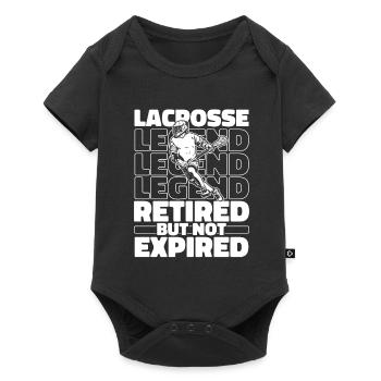 Retired Lacrosse - Baby Premium short-sleeve bodysuit - black - Front