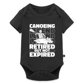 Canoéiste Canoéiste à la retraite - Body à manches courtes Premium Bébé - noir - Devant