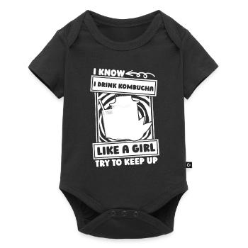 Kombucha Girl - Baby Premium short-sleeve bodysuit - black - Front