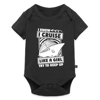 cruise ship girl - Baby Premium short-sleeve bodysuit - black - Front