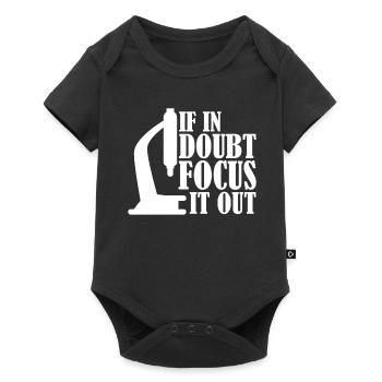 Biology Biologist Microscope - Baby Premium short-sleeve bodysuit - black - Front