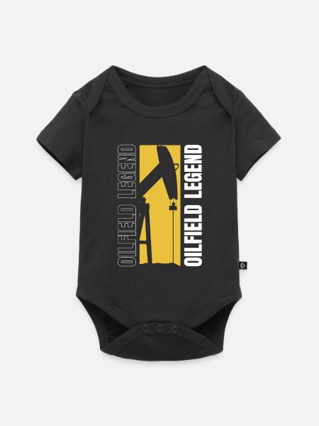Ölfeld Bohrinsel Legende - Baby Premium Kurzarmbody - Schwarz
