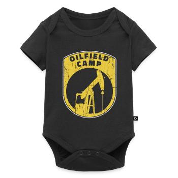 Oilfield Oil Rig Stock - Baby Premium short-sleeve bodysuit - black - Front