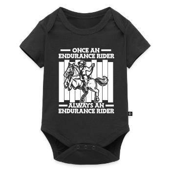 Cheval Sport équestre Cowboy Endurance Équitation - Body à manches courtes Premium Bébé - noir - Devant