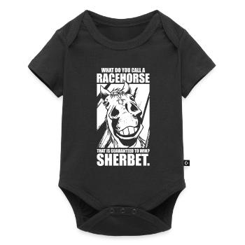 Sports équestres à cheval Drôle d’équitation - Body à manches courtes Premium Bébé - noir - Devant
