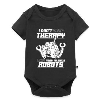 Robotique Ai Robot Drôle - Body à manches courtes Premium Bébé - noir - Devant