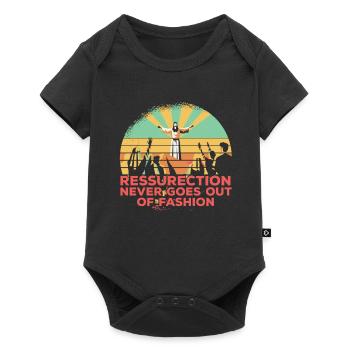 Christ Christentum - Baby Premium Kurzarmbody - Schwarz - Vorne