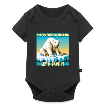 The Future is melting - Baby Premium short-sleeve bodysuit - black - Front
