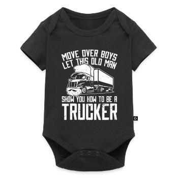 Truck Driver Trucker Truck Driver Funny - Baby Premium short-sleeve bodysuit - black - Front