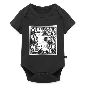 Bowhunting Bow Hunter Wheelchair - Baby Premium short-sleeve bodysuit - black - Front