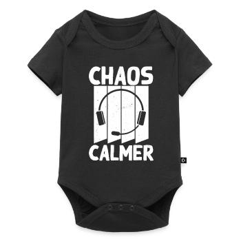 Casque d’opération du centre de contrôle des appels d’urgence - Body à manches courtes Premium Bébé - noir - Devant