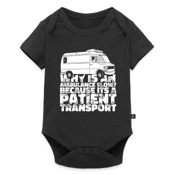 Emergency call control center Operations Center Ambulance - Baby Premium short-sleeve bodysuit - black - Front