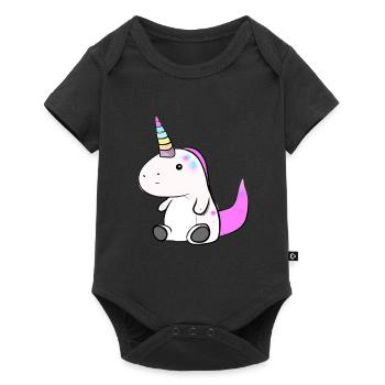 Licorne Dino - Body à manches courtes Premium Bébé - noir - Devant