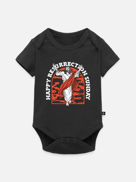 Christ Christentum Auferstehung - Baby Premium Kurzarmbody - Schwarz